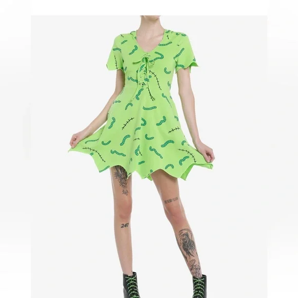 Hot Topic Nightmare Before Christmas Oogie Boogie Mini Dress - Picture 8 of 8